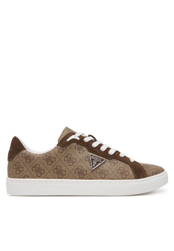 Guess Sneakersy FMTTO3 ELL12 Beżowy. Kolor: beżowy. Materiał: skóra