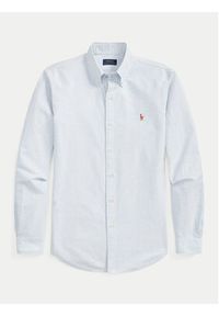Polo Ralph Lauren Koszula 710792041004 Błękitny Custom Fit. Typ kołnierza: polo. Kolor: niebieski. Materiał: bawełna #5