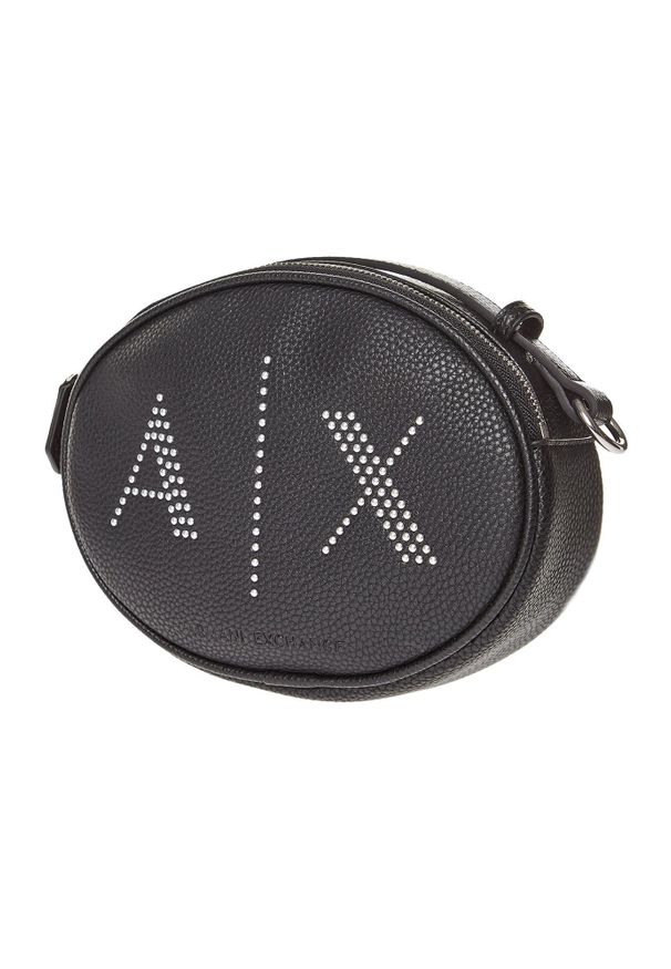 Armani Exchange - TOREBKA ARMANI EXCHANGE. Wzór: gładki, aplikacja. Dodatki: z aplikacjami