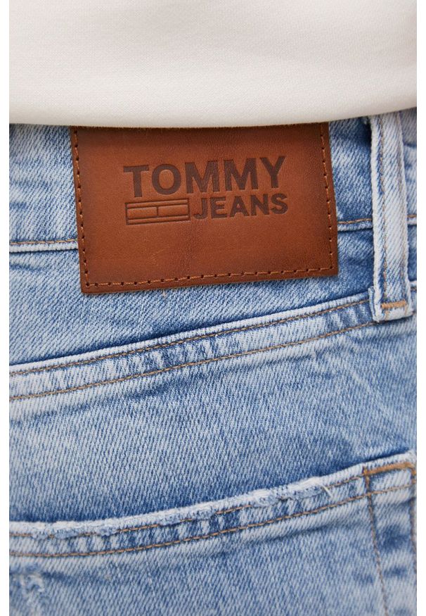 Tommy Jeans jeansy SCANTON BF2112 męskie. Kolor: niebieski
