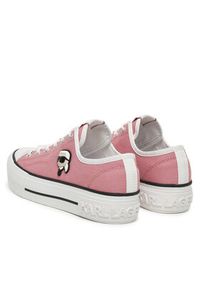 Karl Lagerfeld - KARL LAGERFELD Trampki KL60424 Różowy. Kolor: różowy. Materiał: materiał