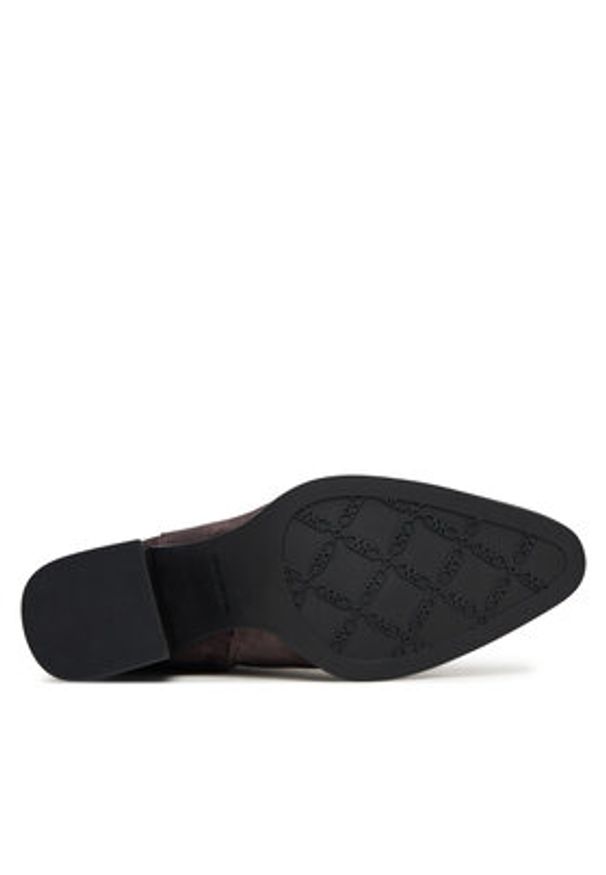 MICHAEL Michael Kors Botki Lex 40F5LXME5S Brązowy. Kolor: brązowy. Materiał: skóra, zamsz