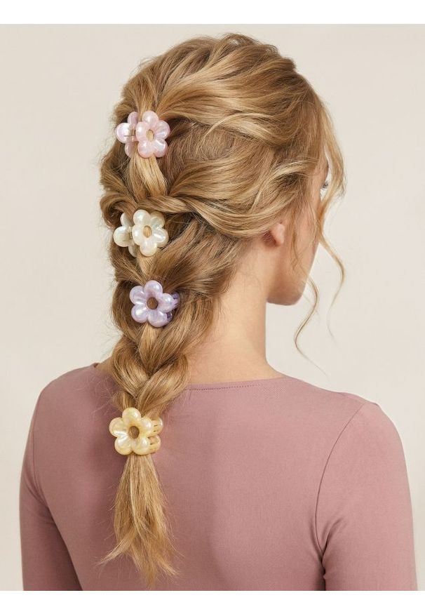 Sinsay - Spinki do włosów 4 pack - wielobarwny