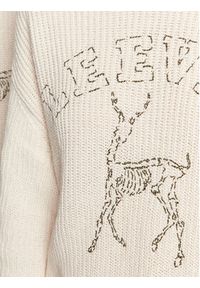 Leeves Sweter Unisex Antelope Écru Regular Fit. Materiał: bawełna #5