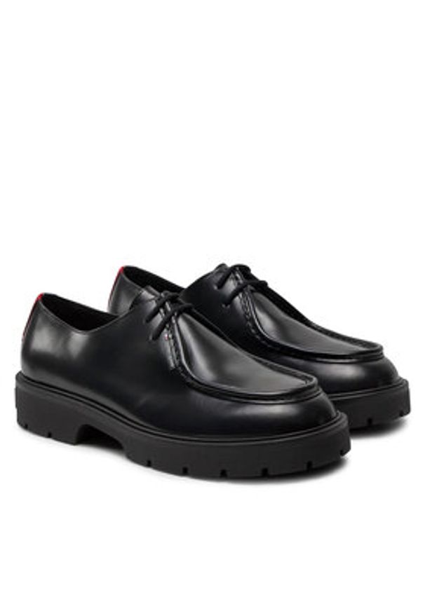 Tommy Jeans Półbuty Tjm Smart Derby Shoe EM0EM01418 Czarny. Kolor: czarny. Materiał: skóra