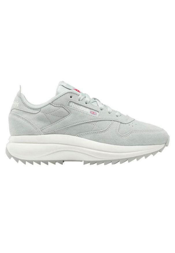 Buty damskie sportowe Reebok CLASSIC LEATHER SP EXTRA. Zapięcie: sznurówki. Kolor: zielony. Materiał: skóra, materiał. Szerokość cholewki: normalna. Model: Reebok Classic. Sport: turystyka piesza