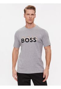 BOSS - Boss T-Shirt Tiburt 427 50506923 Szary Regular Fit. Kolor: szary. Materiał: bawełna