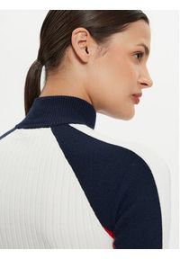 Tommy Jeans Sukienka dzianinowa Colorblock Rib Sweater Dress DW0DW18701 Biały Slim Fit. Kolor: biały. Materiał: syntetyk #5