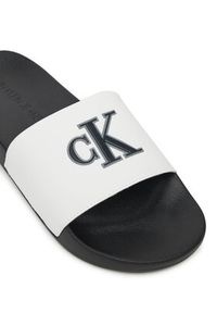 Calvin Klein Jeans Klapki Slide Jelly Mono Pu YM0YM01281 Biały. Kolor: biały #5