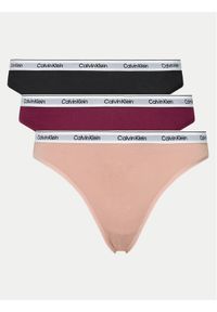 Calvin Klein Underwear Komplet 3 par fig klasycznych 000QD5207E Kolorowy. Materiał: bawełna. Wzór: kolorowy #1