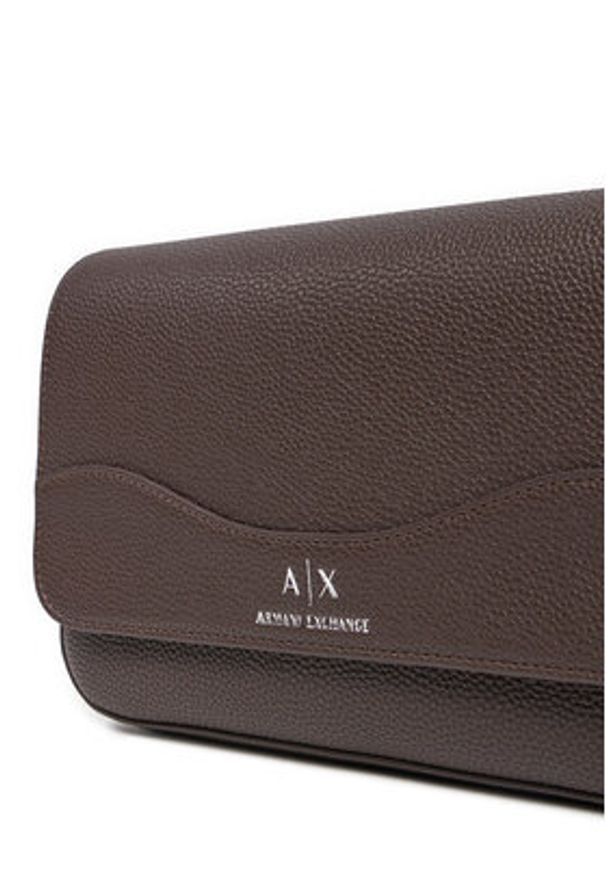 Armani Exchange Torebka 942912 CC783 04759 Brązowy. Kolor: brązowy. Materiał: skórzane