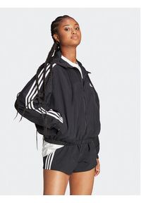 Adidas - adidas Wiatrówka Essentials 3-Stripes Woven Windbreaker HT3399 Czarny Loose Fit. Kolor: czarny. Materiał: syntetyk #5
