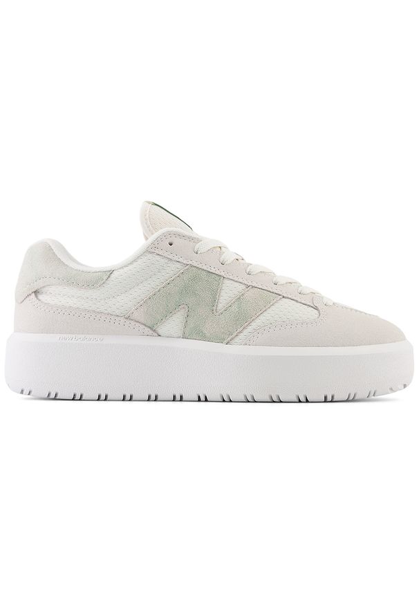 Buty unisex New Balance CT302CTB – białe. Okazja: na co dzień. Kolor: biały. Materiał: guma, materiał, skóra, syntetyk. Szerokość cholewki: normalna. Obcas: na platformie