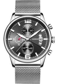 Zegarek Weide Zegarek męski WEIDE WD011 srebrny czt Chronograf. Kolor: srebrny #1