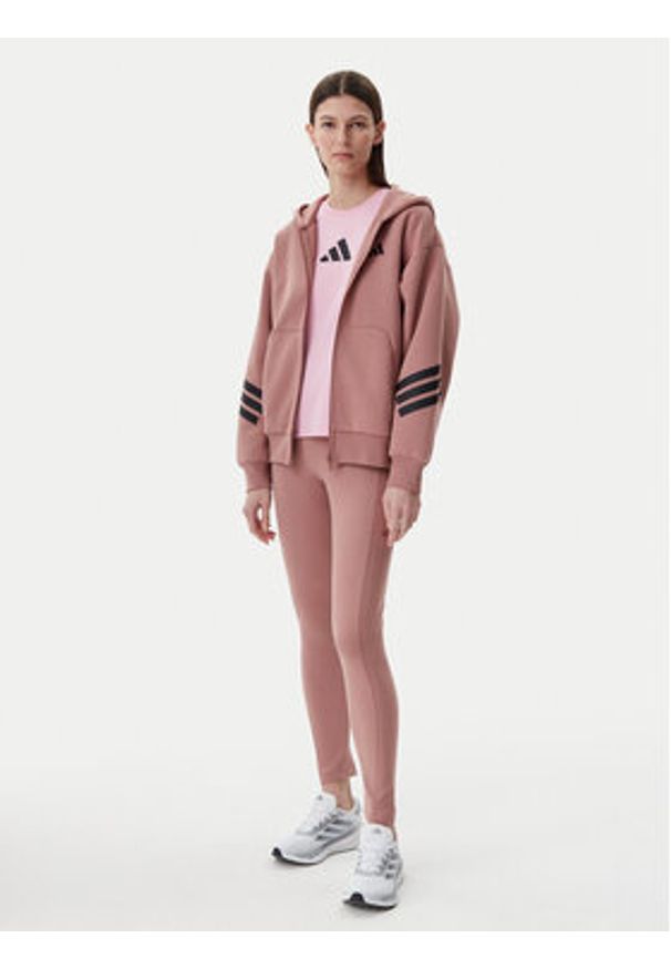 Adidas - adidas Bluza Future Icons 3-Stripes JE0177 Różowy Regular Fit. Kolor: różowy. Materiał: bawełna