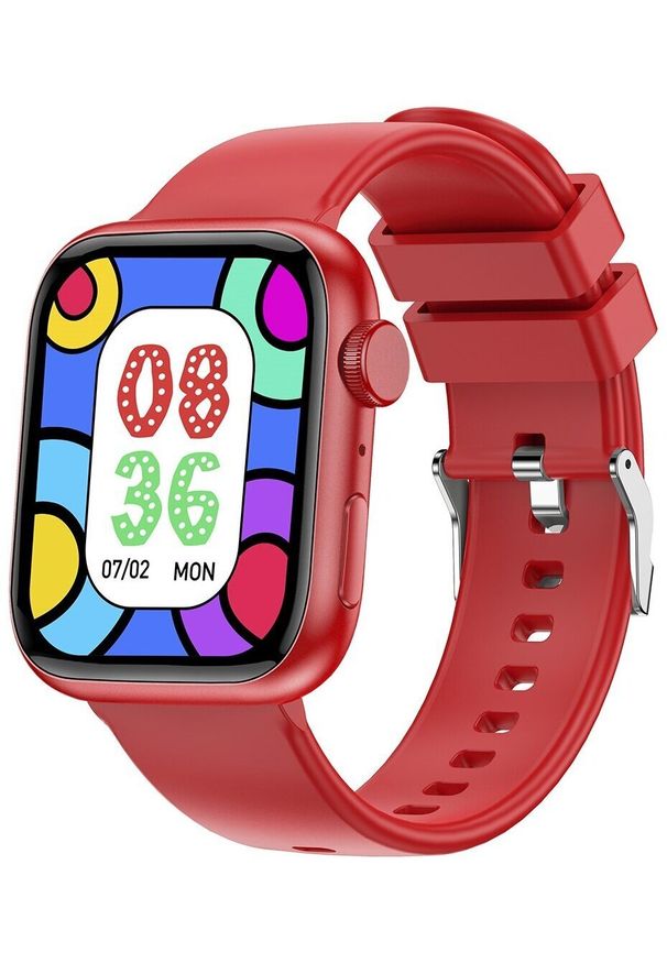 FOREVER - Smartwatch Forever IGo Watch 3 JW-500 Czerwony (GSM180535). Rodzaj zegarka: smartwatch. Kolor: czerwony