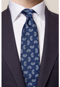 Eton Krawat kolor granatowy. Kolor: niebieski #2