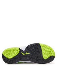 Joma Buty do piłki nożnej Toledo Jr 2502 TOJS2502TF Biały. Kolor: biały. Materiał: skóra