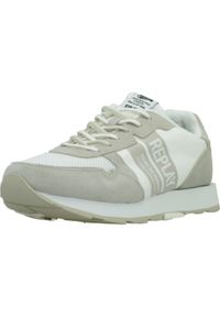 Replay - Buty REPLAY RS680094T Biały. Kolor: biały. Materiał: tkanina, skóra. Sport: turystyka piesza