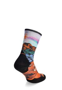 Skarpety merino Smartwool Trail Run Targeted Cushion Singletrack Crew. Kolor: pomarańczowy. Sport: bieganie