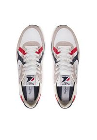 Pepe Jeans Sneakersy Brit Road M PMS40007 Biały. Kolor: biały. Materiał: materiał #3