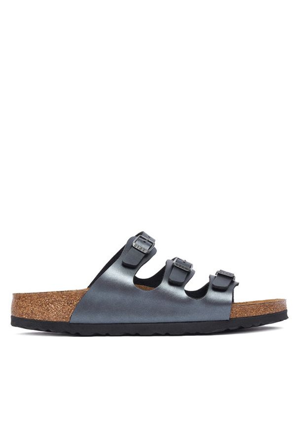 Birkenstock Klapki Florida 1033035 Czarny. Kolor: czarny. Materiał: syntetyk