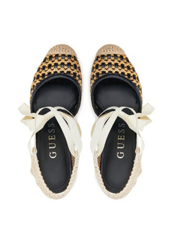 Guess Espadryle FLJNAM FAB04 Czarny. Kolor: czarny. Materiał: materiał