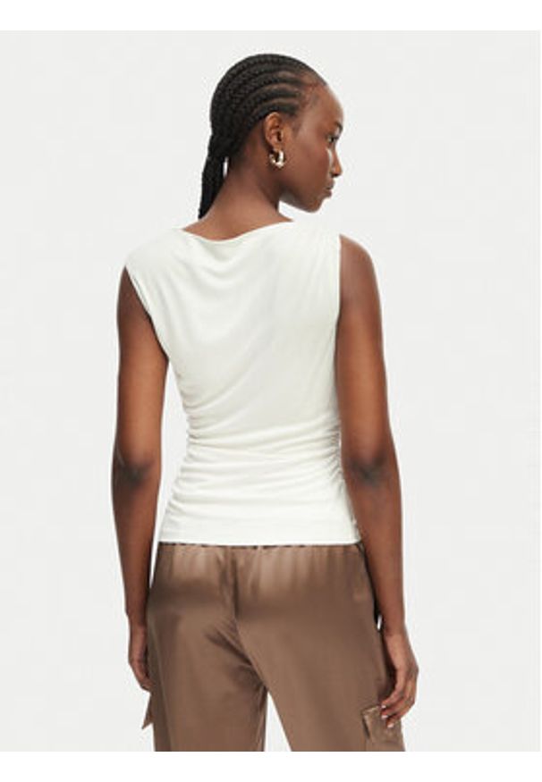 Marciano Guess Top G6GP02 K3068 Kremowy Slim Fit. Kolor: kremowy. Materiał: wiskoza