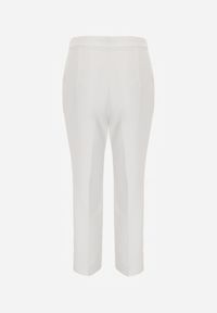 Renee - Białe Klasyczne Spodnie VICES Garniturowe High Waist Dimaia. Okazja: na komunię, na co dzień, na imprezę, do pracy, na spotkanie biznesowe. Stan: podwyższony. Kolor: biały. Styl: klasyczny #4