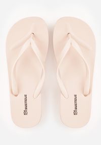 Renee - Jasnoróżowe Japonki Basic na Grubszej Podeszwie Dephanie. Okazja: na co dzień. Kolor: różowy. Materiał: len, jeans. Wzór: gładki. Sezon: lato. Styl: wakacyjny, klasyczny, sportowy, street, casual #3
