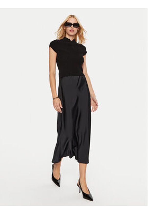 Artigli - ARTIGLI Spódnica midi ACGO000680 Czarny Regular Fit. Kolor: czarny. Materiał: syntetyk