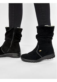 Rieker Botki Z7171-01 Czarny. Kolor: czarny. Materiał: skóra, zamsz #7