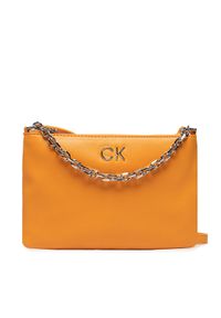 Calvin Klein Jeans Torebka Re Lock Ew Crossbody W Chain K60K609115 Pomarańczowy. Kolor: pomarańczowy. Materiał: skórzane #1