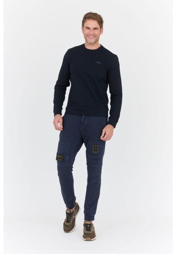 Aeronautica Militare - AERONAUTICA MILITARE Granatowa bluza męska, Rozmiar 3XL. Kolor: niebieski