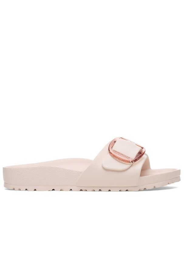 Klapki damskie Birkenstock Madrid Big Buckle 1029632 - różowe. Kolor: różowy. Wzór: aplikacja
