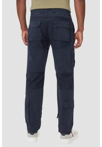 Aeronautica Militare - AERONAUTICA MILITARE Granatowe męskie bawełniane bojówki, Rozmiar 50. Okazja: na co dzień. Kolor: niebieski. Materiał: bawełna. Wzór: moro. Styl: casual, militarny #2