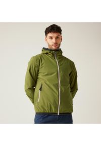 Regatta - Męska wodoodporna powłoka Rehan. Kolor: zielony. Materiał: poliester, tkanina. Sport: turystyka piesza #1