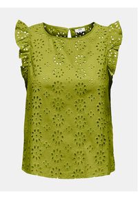 JDY Bluzka Vola 15312383 Zielony Regular Fit. Kolor: zielony. Materiał: bawełna #7
