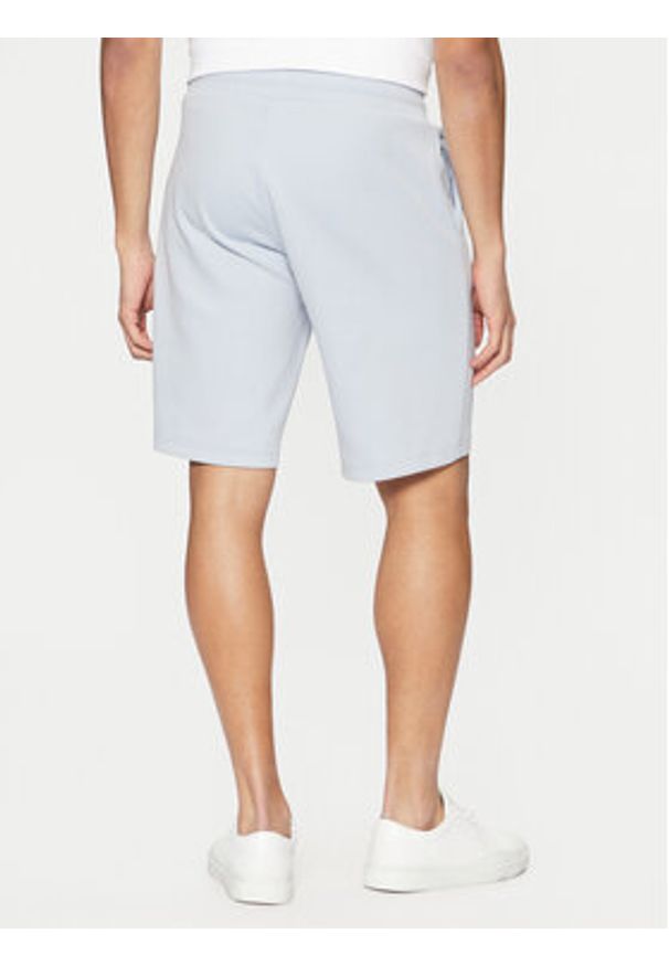 Calvin Klein Szorty sportowe Micro Logo K10K111208 Niebieski Regular Fit. Kolor: niebieski. Materiał: syntetyk. Styl: sportowy