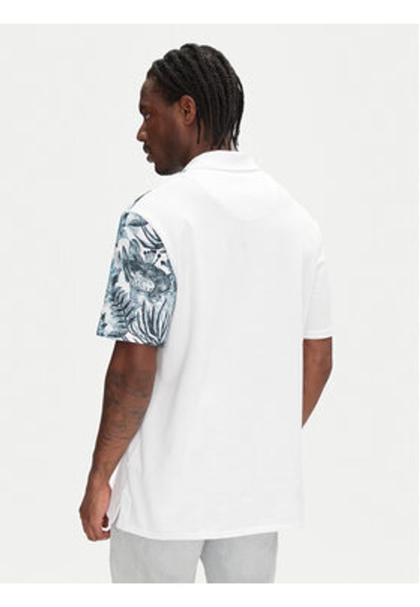 Just Cavalli Polo 78OAGE15 Niebieski Regular Fit. Typ kołnierza: polo. Kolor: niebieski. Materiał: bawełna