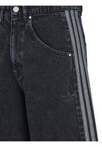 Adidas - adidas Szorty jeansowe adicolor Denim Firebird JC6719 Czarny Loose Fit. Kolor: czarny. Materiał: bawełna