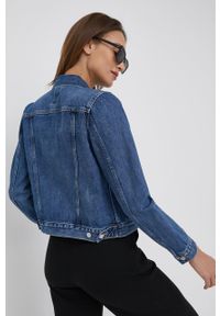 GAP kurtka jeansowa damska przejściowa. Kolor: niebieski. Materiał: jeans #5