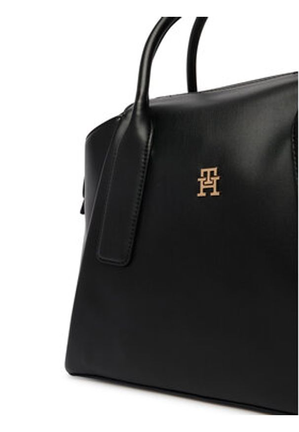 TOMMY HILFIGER - Tommy Hilfiger Torebka AW0AW18532 Czarny. Kolor: czarny. Materiał: skórzane