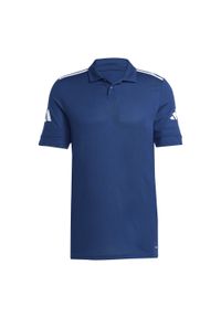 Adidas - Polo bawełnowe adidas Squadra25. Typ kołnierza: polo. Kolor: niebieski, biały, wielokolorowy. Materiał: bawełna. Sport: piłka nożna #1