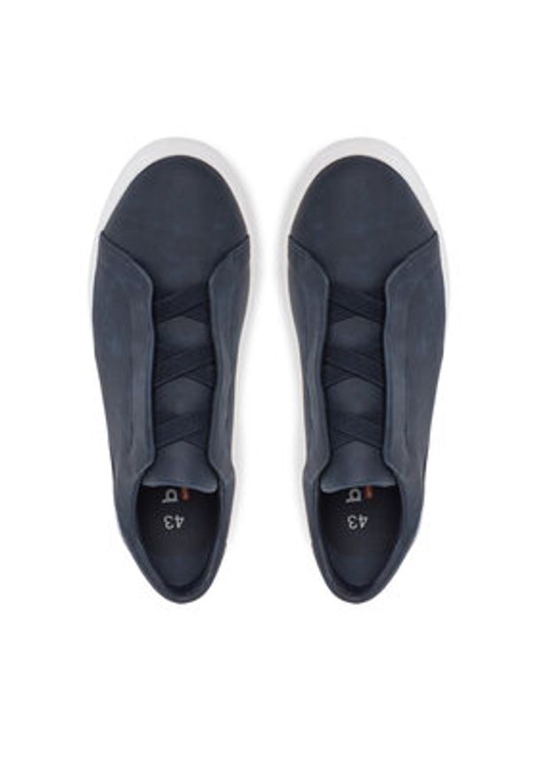 Bugatti Sneakersy 325-AMU60-5000 Granatowy. Kolor: niebieski. Materiał: skóra, zamsz