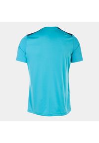 Koszulka męska Joma Championship – lekka, 100% poliester. Kolor: wielokolorowy, niebieski, zielony. Materiał: poliester. Sport: piłka nożna #2