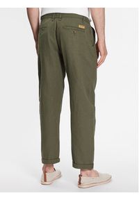 INDICODE Spodnie materiałowe Clio 60-301 Khaki Regular Fit. Kolor: brązowy. Materiał: materiał, bawełna