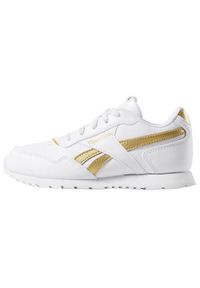 Buty do chodzenia dla dzieci Reebok Royal Glide. Zapięcie: sznurówki. Kolor: biały. Materiał: syntetyk, materiał. Szerokość cholewki: normalna. Model: Reebok Royal. Sport: turystyka piesza