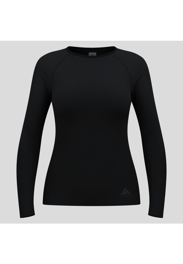Bluza termoaktywna damska Odlo Performance Light Eco BL Top Crew Neck LS. Kolor: wielokolorowy, czarny, szary