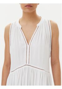Seafolly Sukienka letnia Beach Basics 52931-DR Biały Regular Fit. Kolor: biały. Materiał: wiskoza. Sezon: lato #4